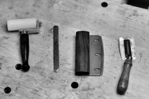 Tools used for working with veneer